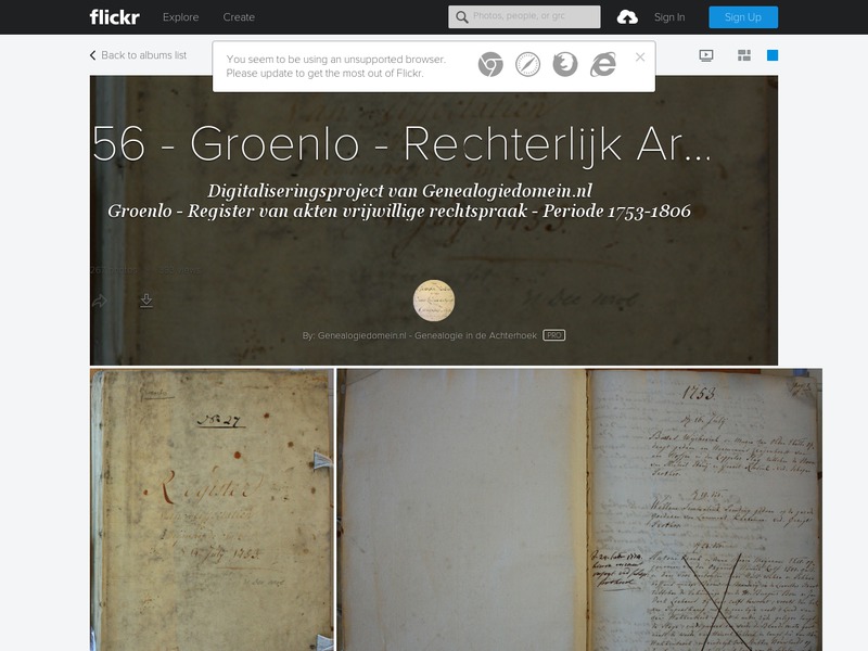 Screenshot van website