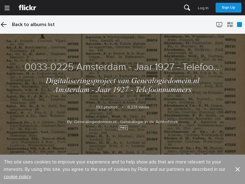 Screenshot van website