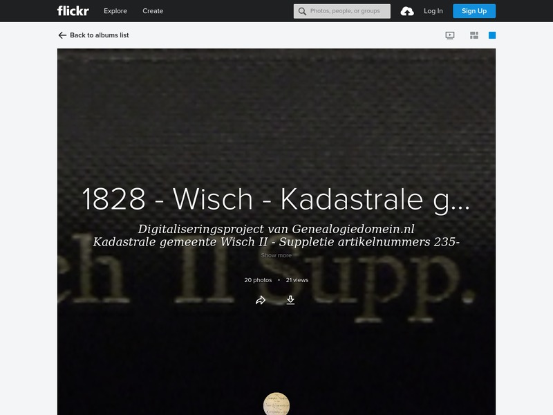 Screenshot van website