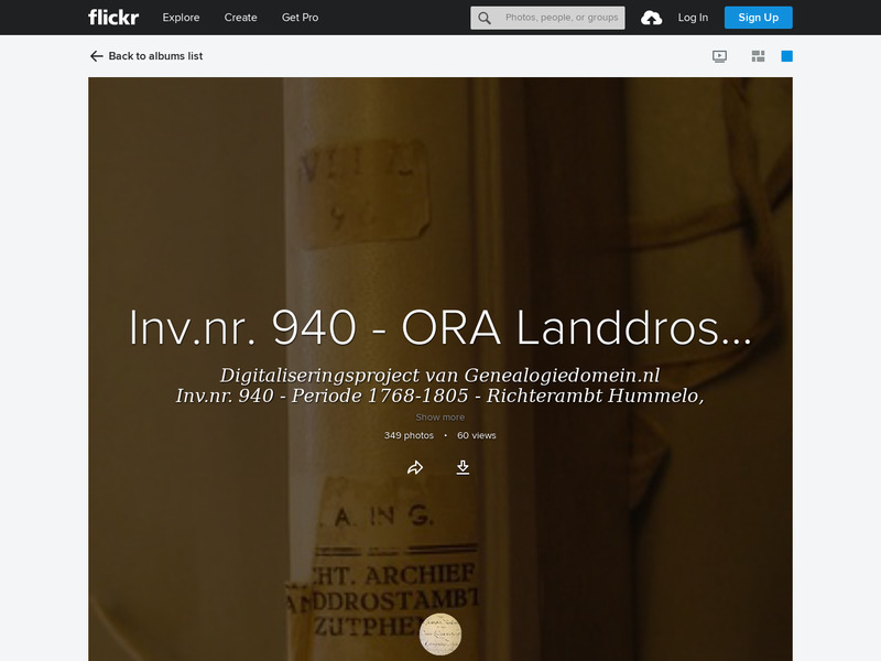 Screenshot van website