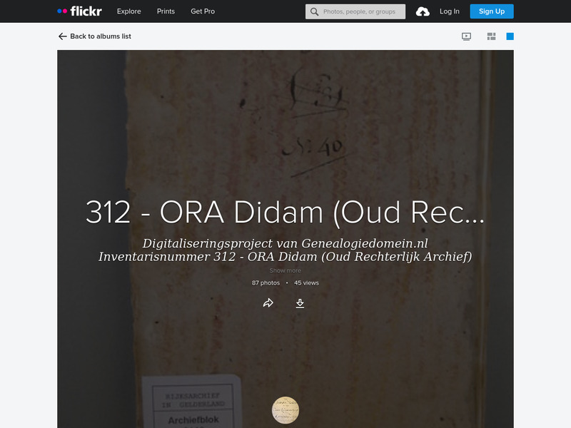 Screenshot van website