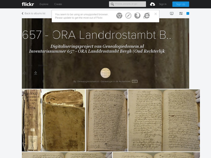 Screenshot van website