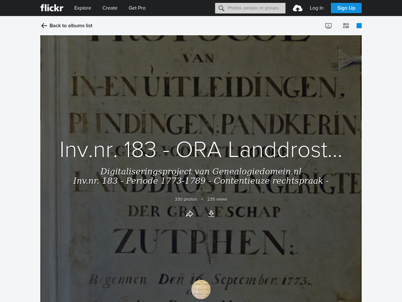 Screenshot van website