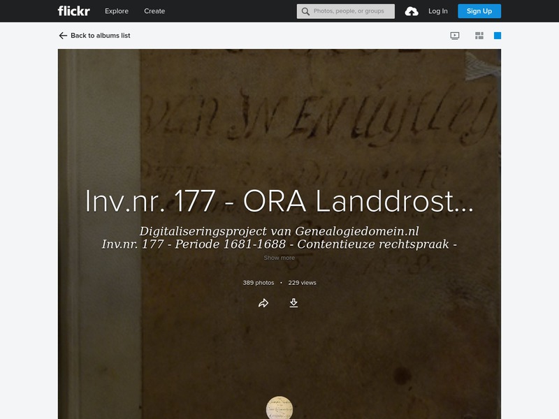 Screenshot van website