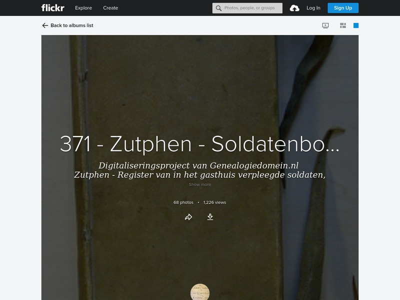 Screenshot van website