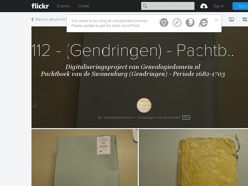Screenshot van website