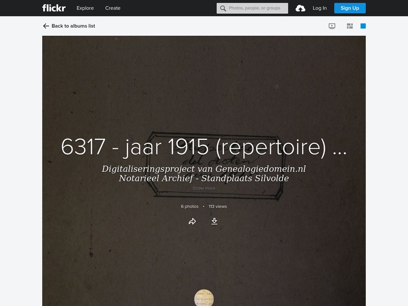 Screenshot van website