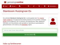 Screenshot van website