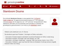 Screenshot van website