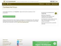 Screenshot van website