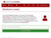 Screenshot van website