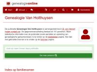 Screenshot van website