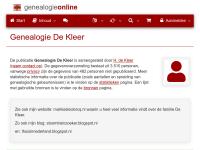 Screenshot van website