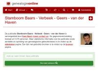 Screenshot van website