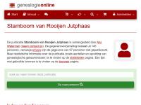 Screenshot van website