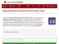 Screenshot van website