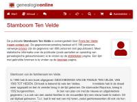 Screenshot van website