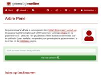 Screenshot van website