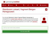 Screenshot van website