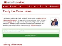 Screenshot van website