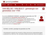 Screenshot van website