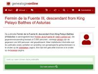 Screenshot van website