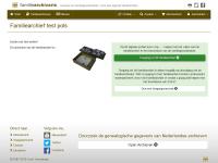 Screenshot van website