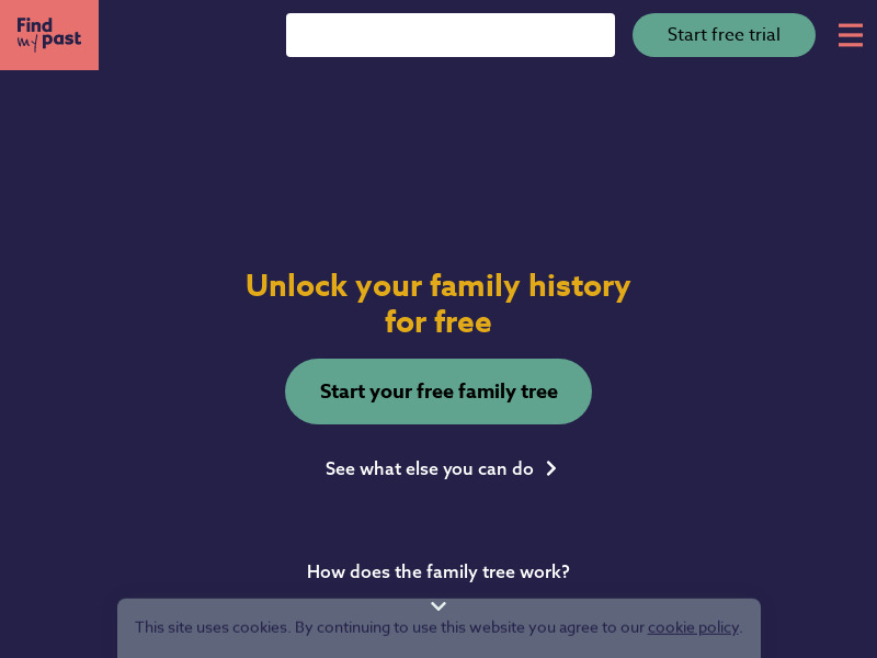 Screenshot van website