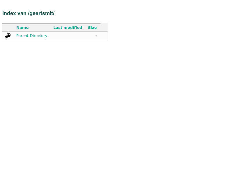 Screenshot van website
