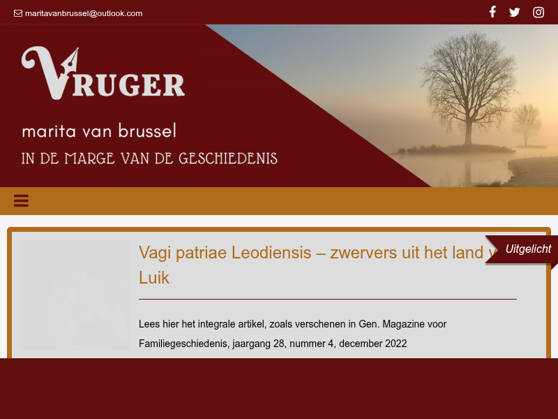 Screenshot van website