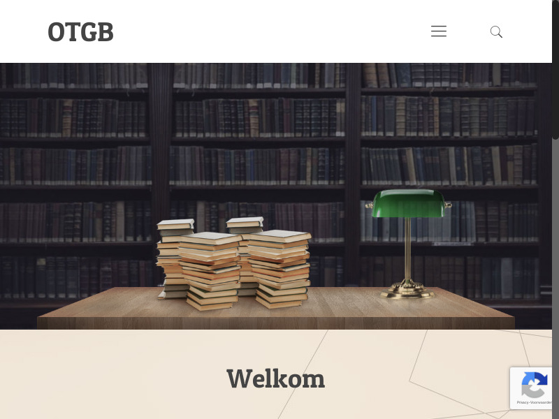 Screenshot van website