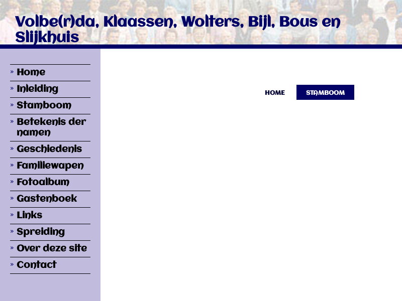 Screenshot van website
