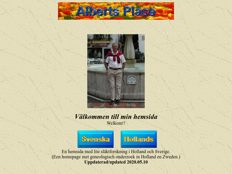Screenshot van website