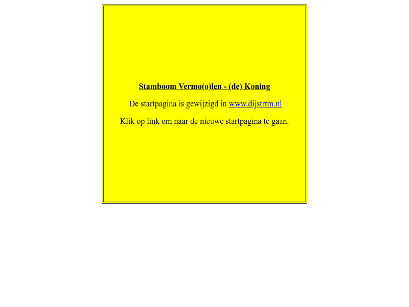 Screenshot van website