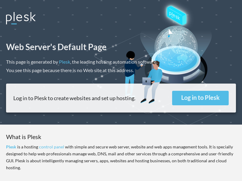 Screenshot van website