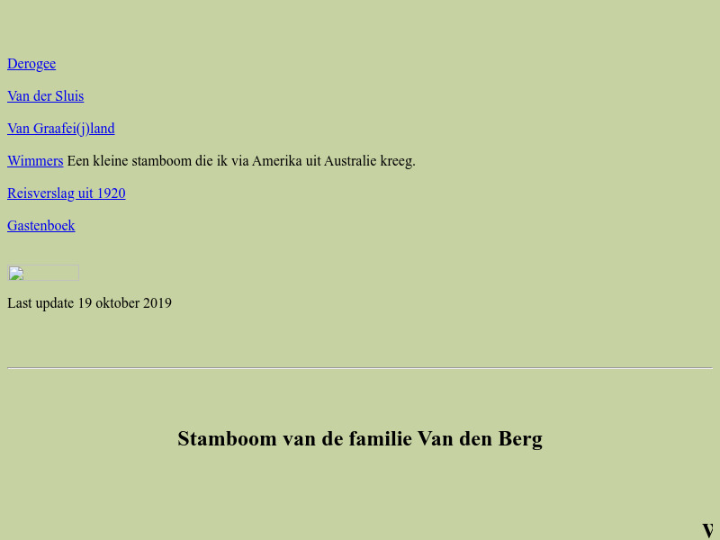 Screenshot van website