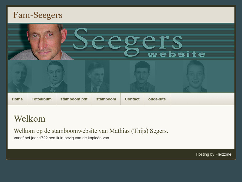 Screenshot van website