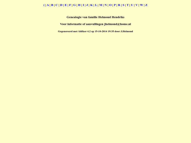 Screenshot van website