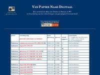 Screenshot van website