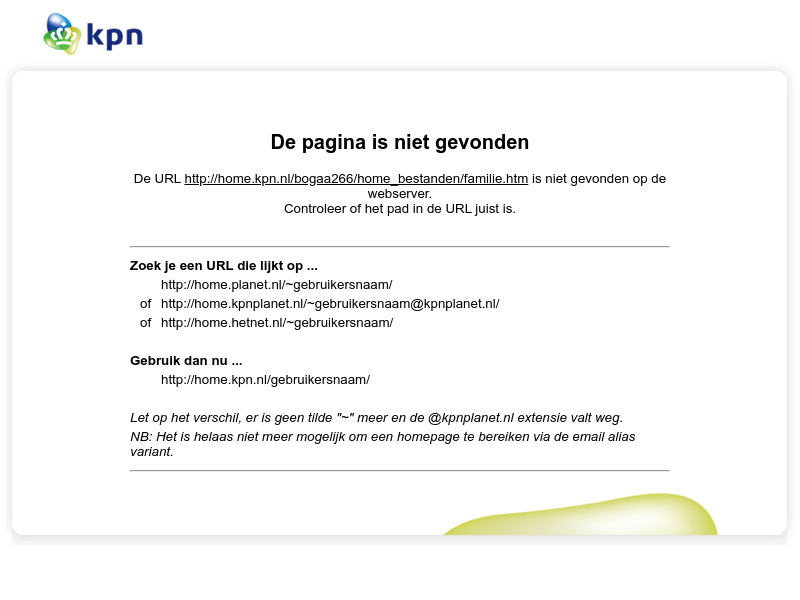 Screenshot van website