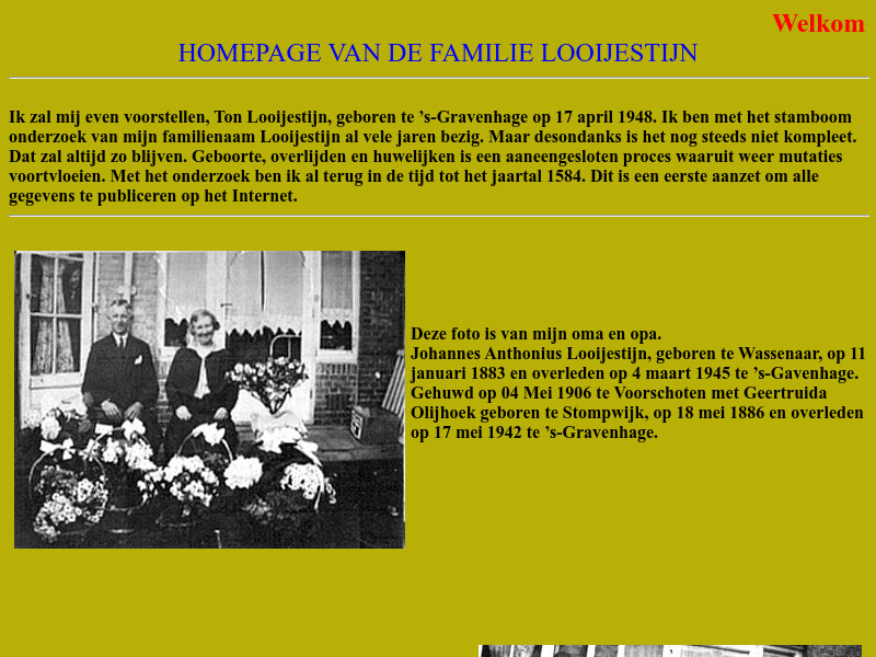 Screenshot van website