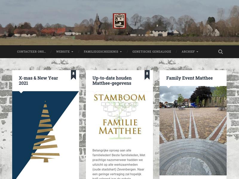 Screenshot van website