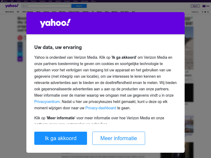 Screenshot van website