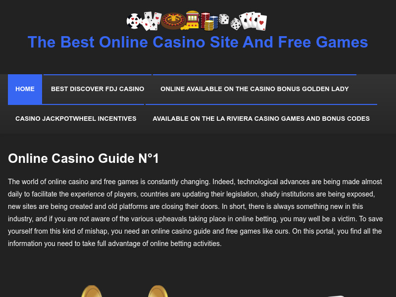 Screenshot van website