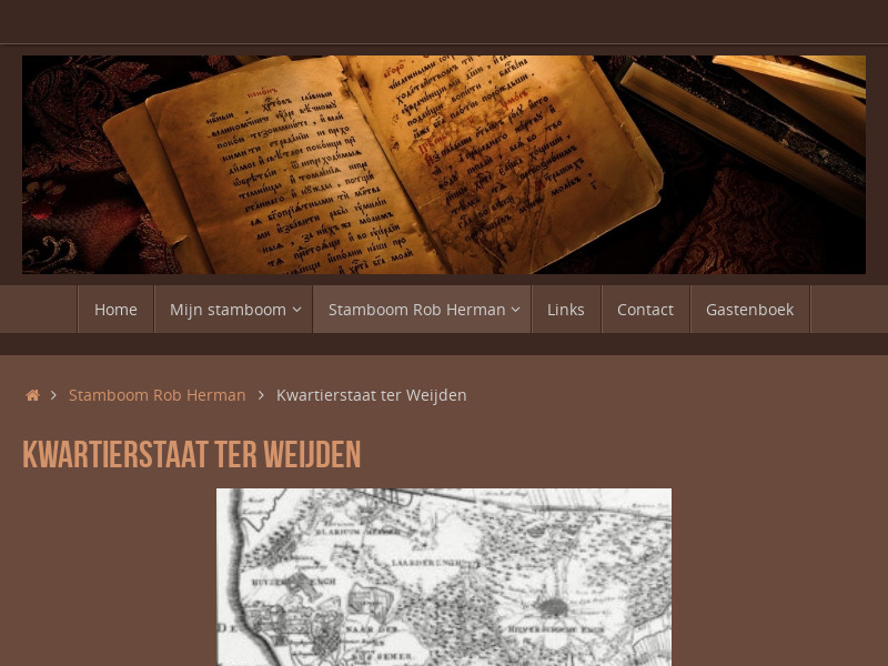 Screenshot van website