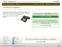 Screenshot van website