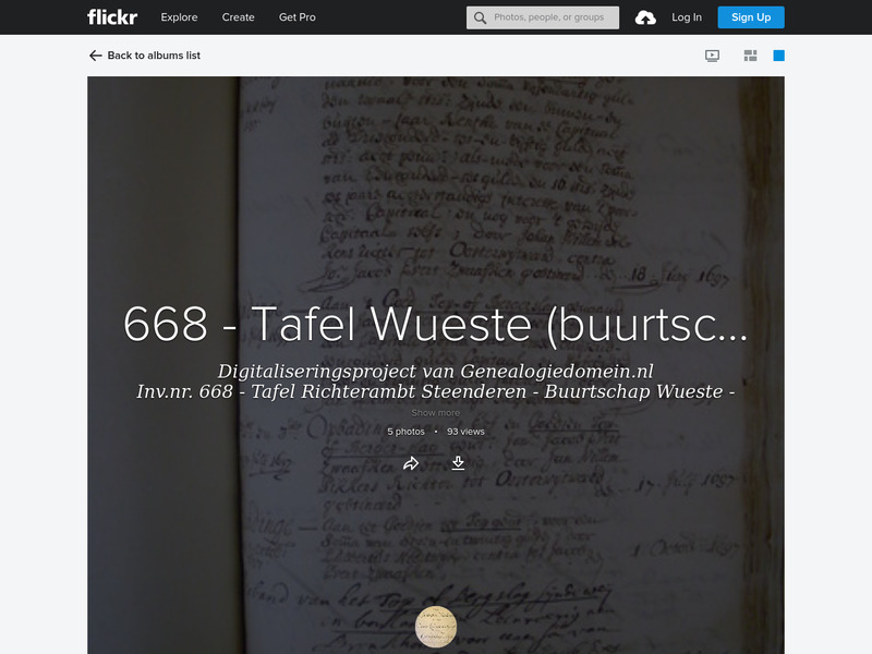 Screenshot van website