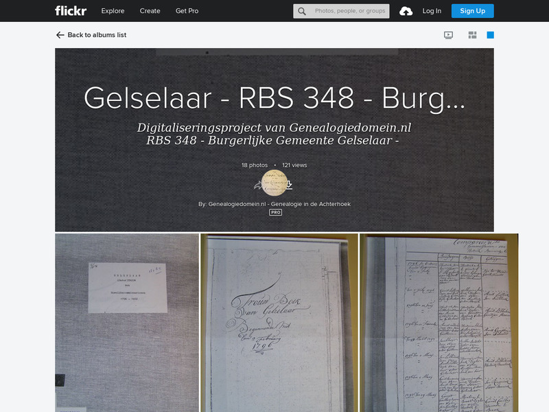 Screenshot van website