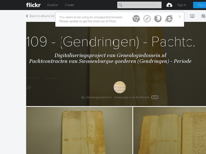 Screenshot van website