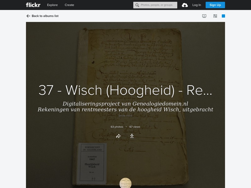 Screenshot van website